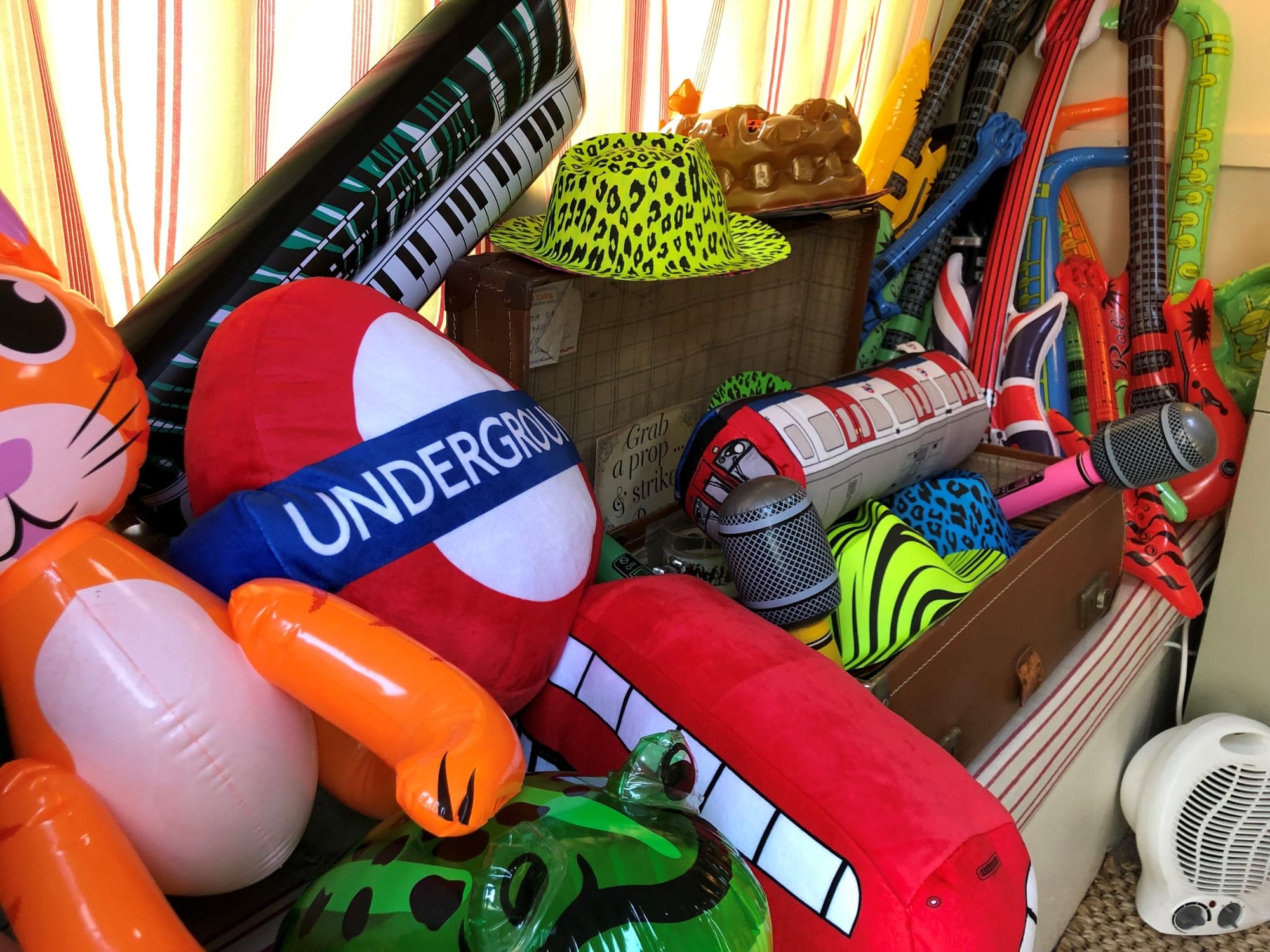 The prop trunk, open and ready